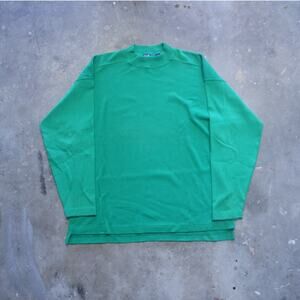Vintage Y2K GAP Green Long Sleeve Mock Thick Cotton Mens Size L